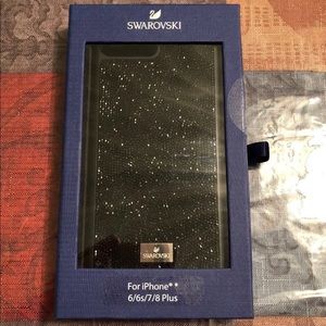 Authentic Black Swarovski iPhone 7/8 Plus Case.